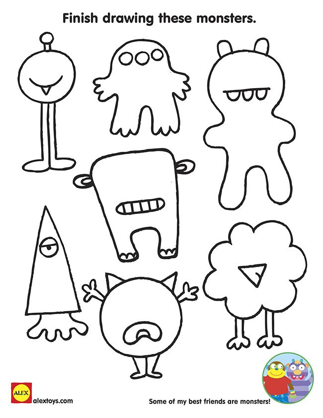 650x840 monster mash free printables classroom theme monsters monster - Drawing Activities For Kids