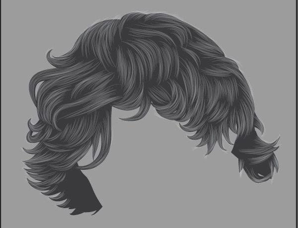 600x459 How To Render Short, Detailed Hair In Adobe Illustrator - Drawing Ai