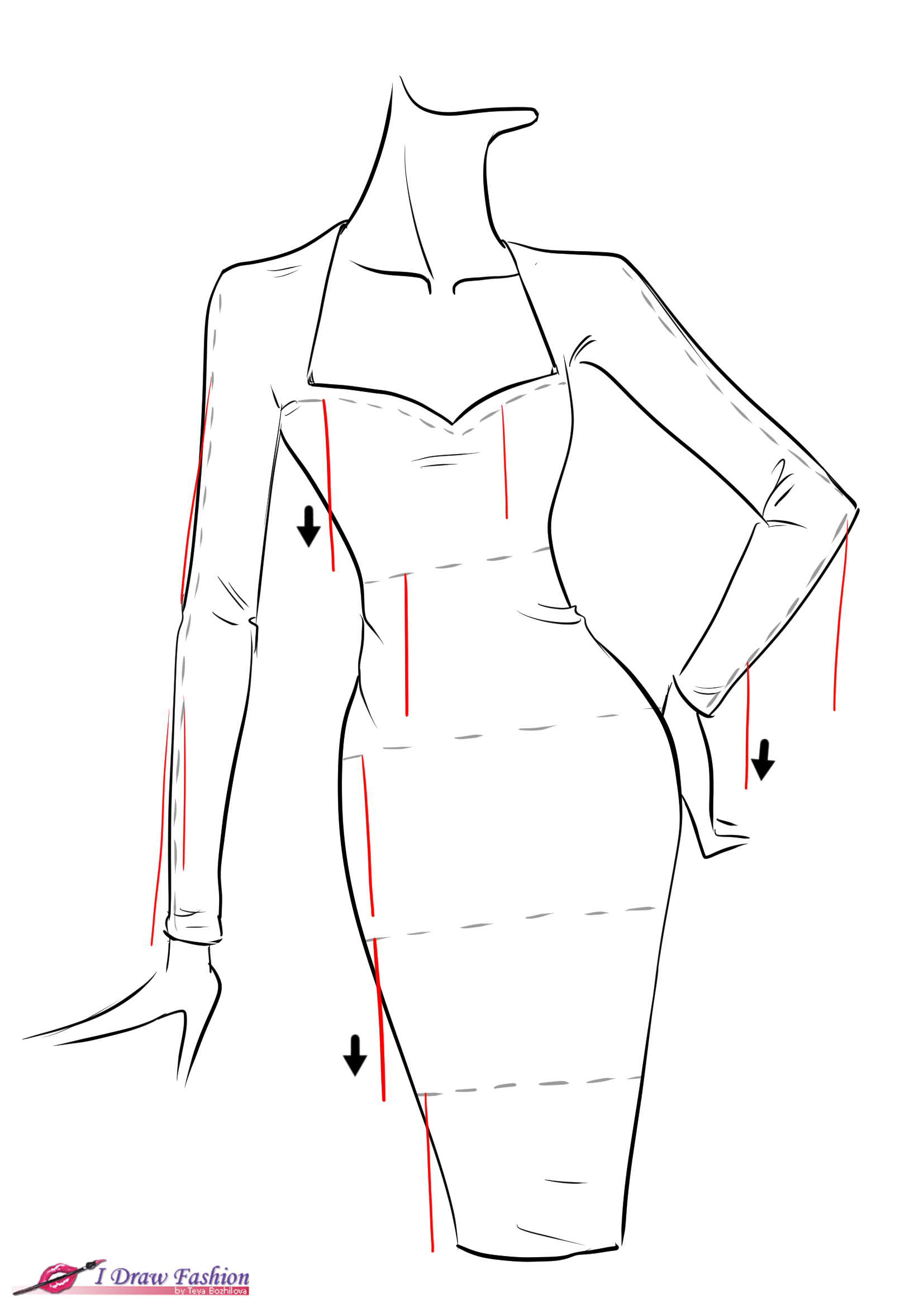 1654x2339 how to draw fringe dress i draw fashion - Drawing And Design