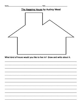 270x350 The Napping House Writing Template - Drawing And Write Template