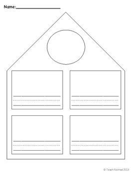 263x350 Word Family House Template Teach Nomad Tpt Store Word Families - Drawing And Write Template