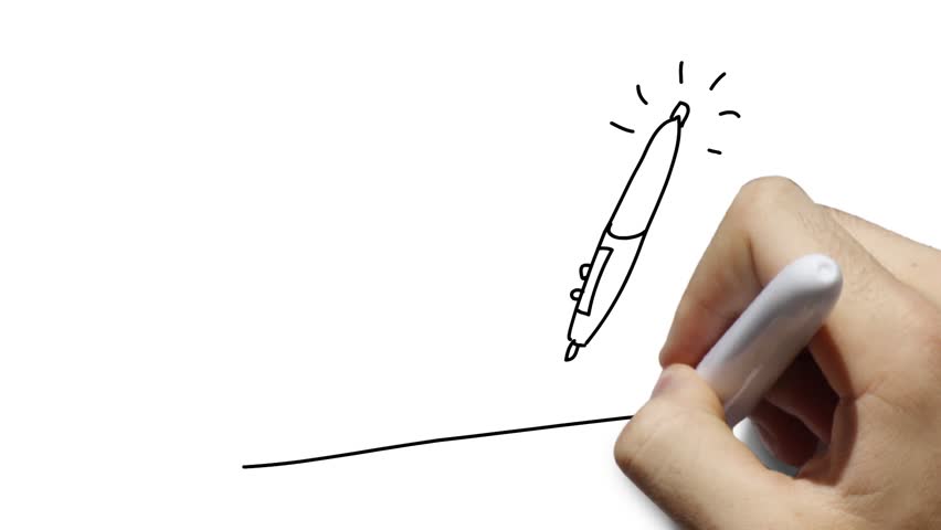 852x480 Graphic Tablet And Pen Used Stock Footage Video - Drawing Animation Video