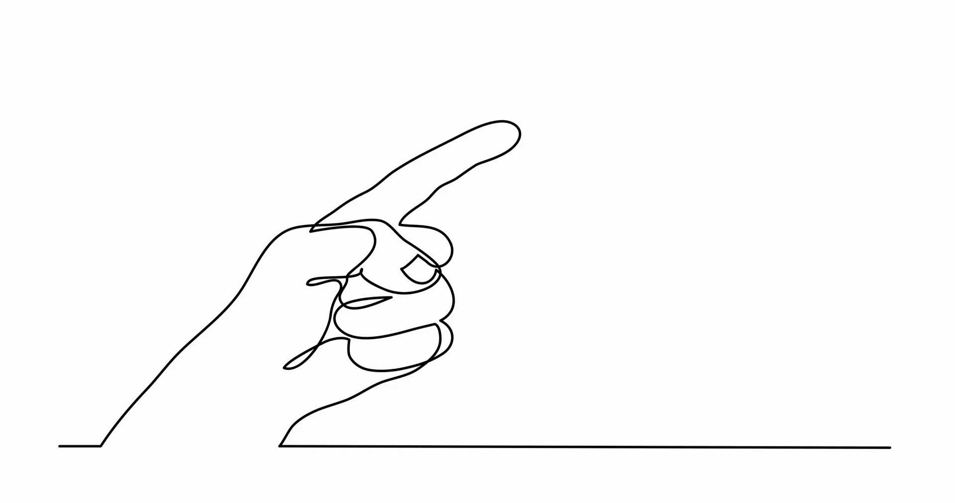1920x1013 Self Drawing Animation Of Drawing Hand Pointing Finger Motion - Drawing Animation Video