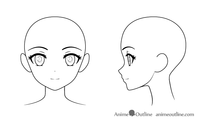 675x410 How To Draw An Anime Girl's Head And Face - Drawing Anime Face Step By Step