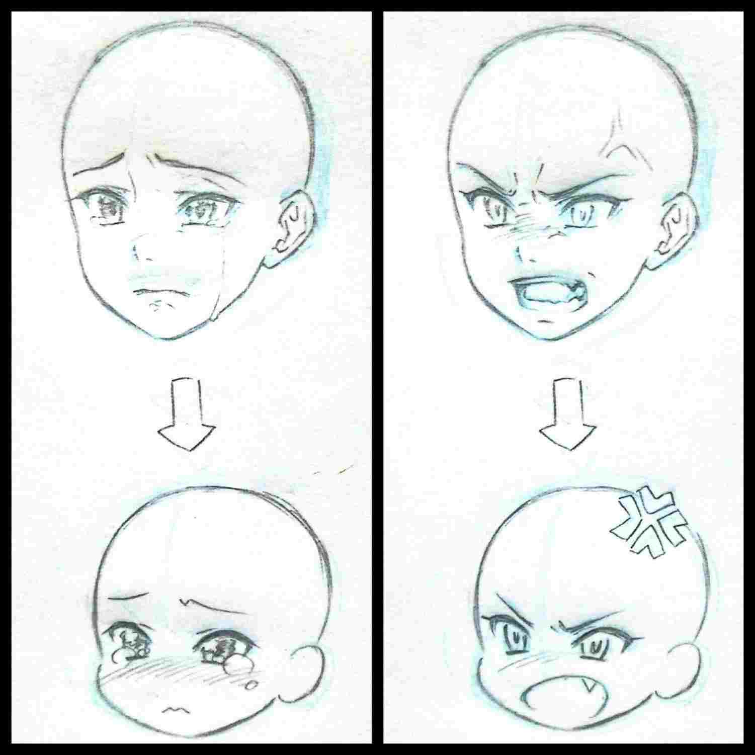 Drawing Anime Face Step By Step at PaintingValley.com | Explore