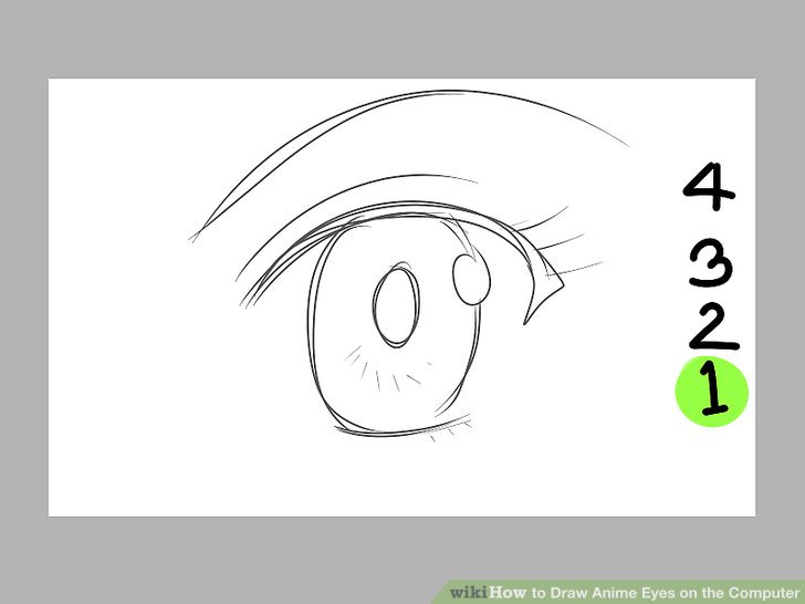 728x546 How To Draw Anime Eyes On The Computer - Drawing Anime On The Computer