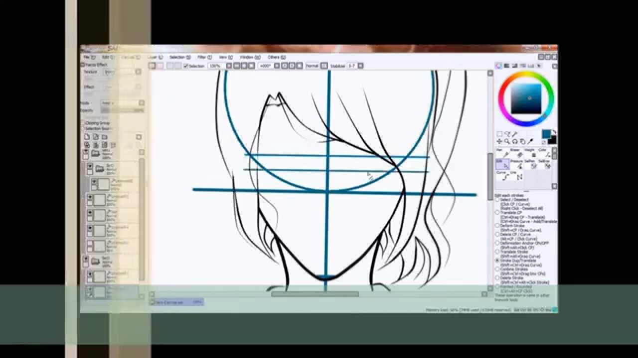1280x720 How To Draw Anime Or Manga Girl Using Mouse Only In Paint Tool Sai - Drawing Anime On The Computer