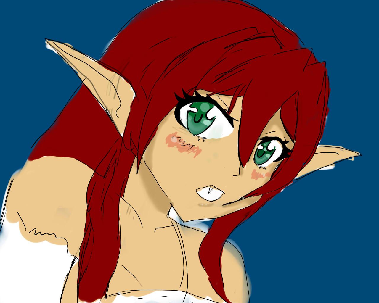 1280x1024 My Drawing On Computer Anime Drawings - Drawing Anime On The Computer