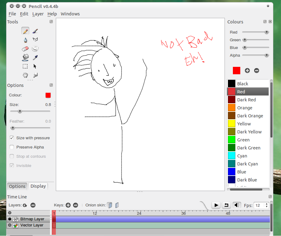 911x766 how to install pencil in ubuntu linux - Drawing Application