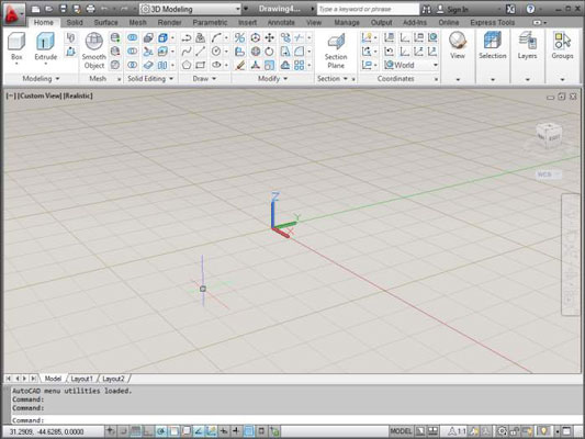 533x400 How To Set Up Autocad For Drawings - Drawing Area