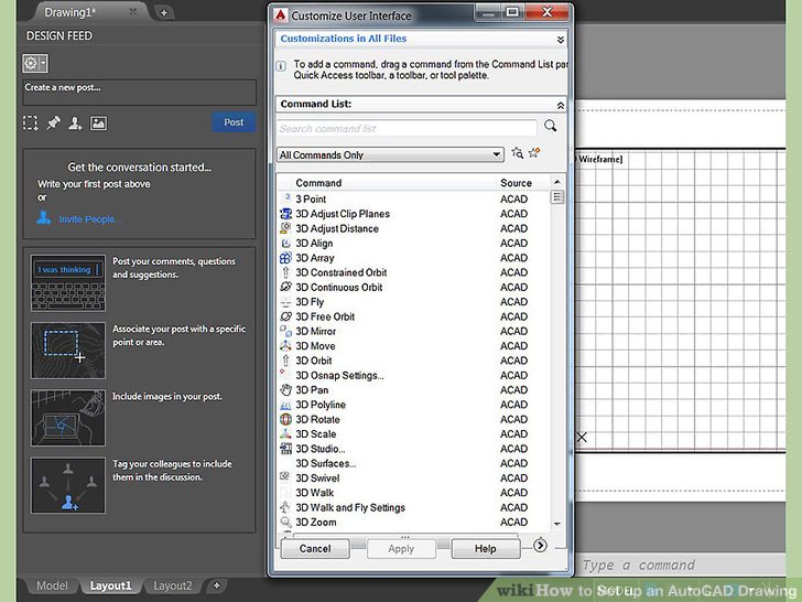 728x546 How To Set Up An Autocad Drawing - Drawing Area
