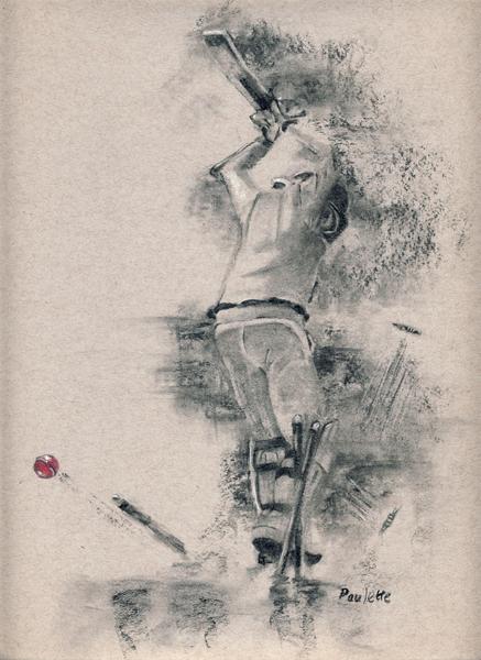 437x600 cricket ashes drawing fine art prints cricket dismissal paulette - Drawing Art Prints