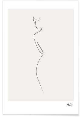 267x386 Line Art Prints And Drawings Juniqe Uk - Drawing Art Prints