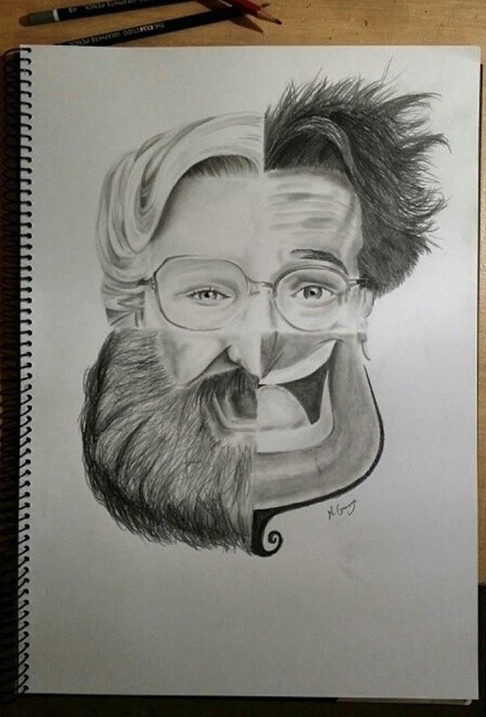 692x1022 Awesome Tribute To Robin Williams Would Make A Cool Art Project - Drawing Art Projects