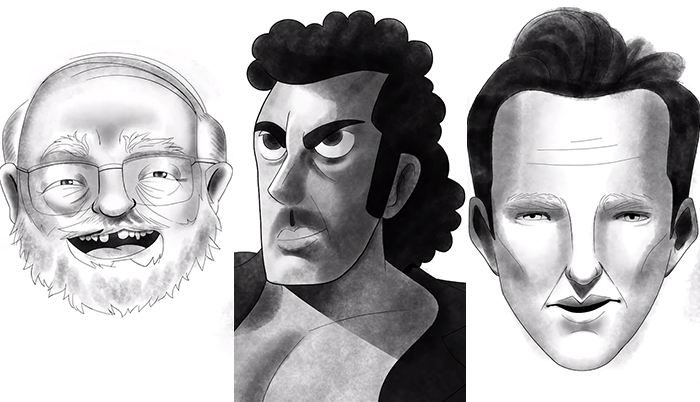 700x402 artists draw celebrity portraits based only on oral descriptions - Drawing Artist Drawings