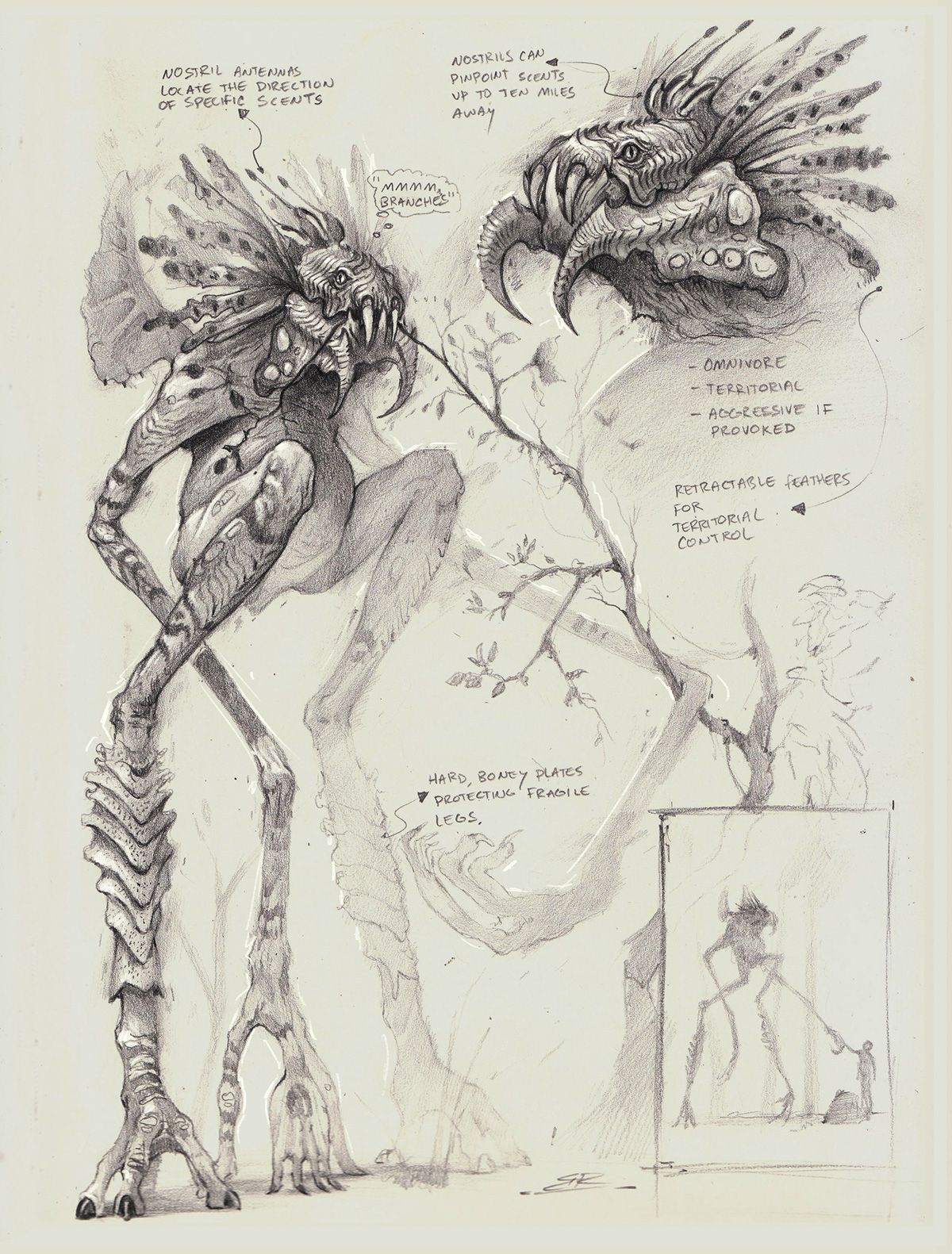 1200x1581 Bobby Rebholz Creature Drawings, Monster Concept Art - Drawing Artist Game