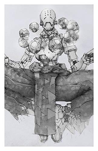 324x500 Zenyatta Giclee Print Of Pencil Drawing Of Support - Drawing Artist Game