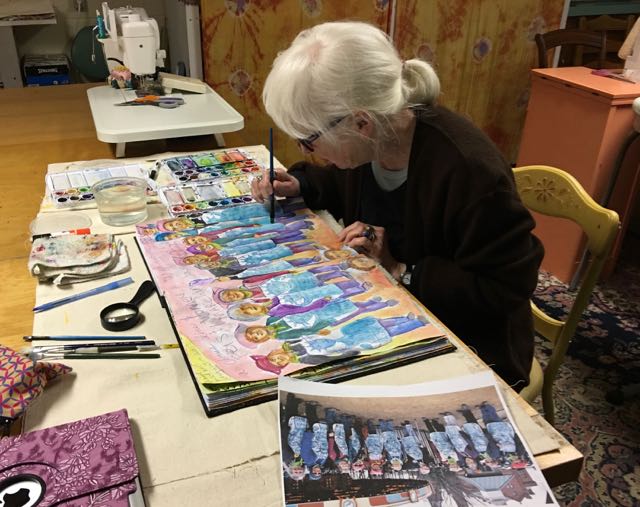 640x507 Turtle Art C Adult Freehand Drawing And Painting In Large - Drawing Artist Near Me