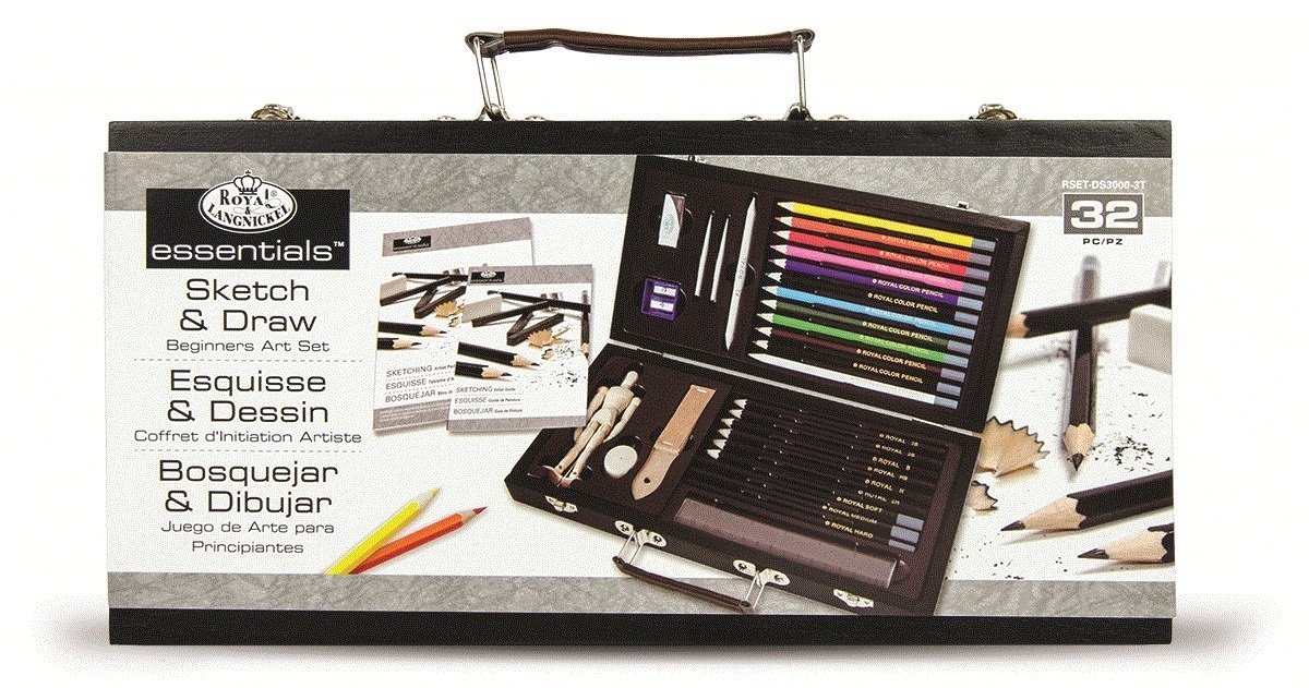 1200x631 Royal Brush Essentials Art Sketching And Drawing - Drawing Artist Set