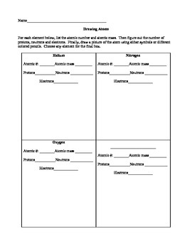 270x350 drawing atoms worksheet - Drawing Atoms