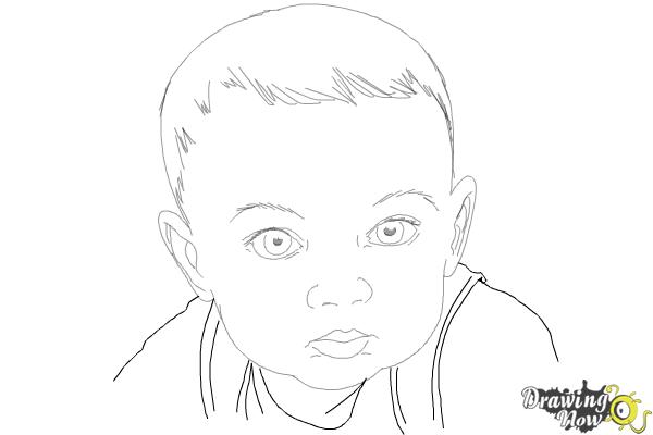 600x400 How To Draw A Baby Face - Drawing Baby