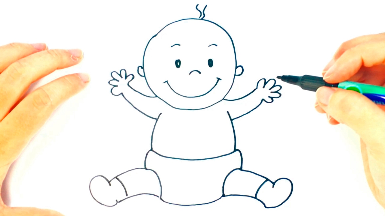 1280x720 How To Draw A Baby Baby Easy Draw Tutorial - Drawing Baby