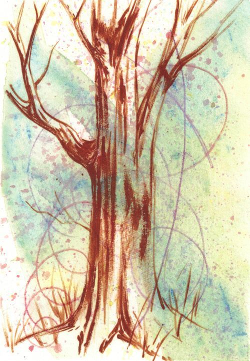 500x722 Fast And Easy Backgrounds For Colored Pencil Drawings - Drawing Backgrounds