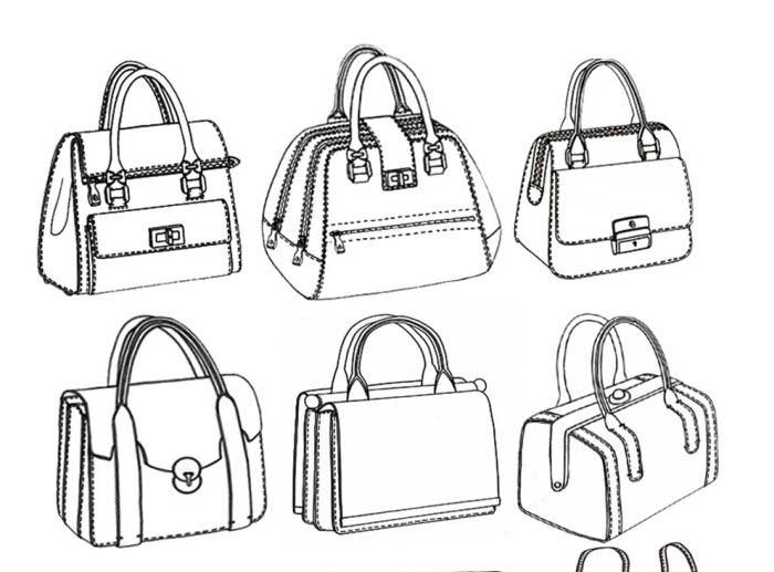 700x517 How To Draw A Purse Or Handbag Step - Drawing Bag