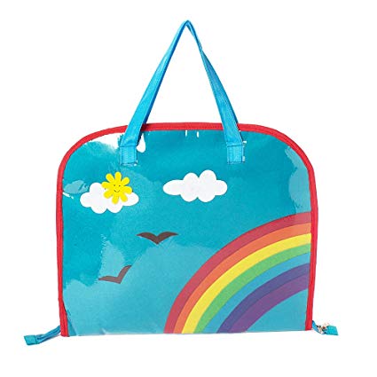 425x425 Li'll Pumpkins Plastic Aqua Rainbow Drawing Bag Bags - Drawing Bag