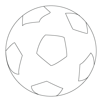 400x400 Soccer Ball Drawing Childrens Drawings - Drawing Ball