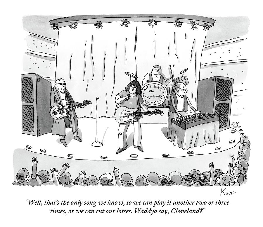 900x774 band on stage drawing - Drawing Band