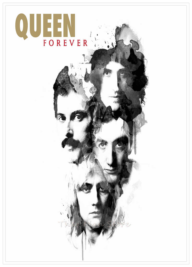 800x1114 detail feedback questions about rock band queen white kraft paper - Drawing Band