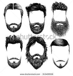 236x246 How To Draw Cartoon Beards - Drawing Beard