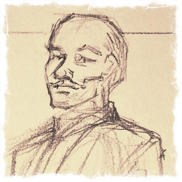 640x640 Small Section Of The Under Drawing Before Painting After - Drawing Before Painting