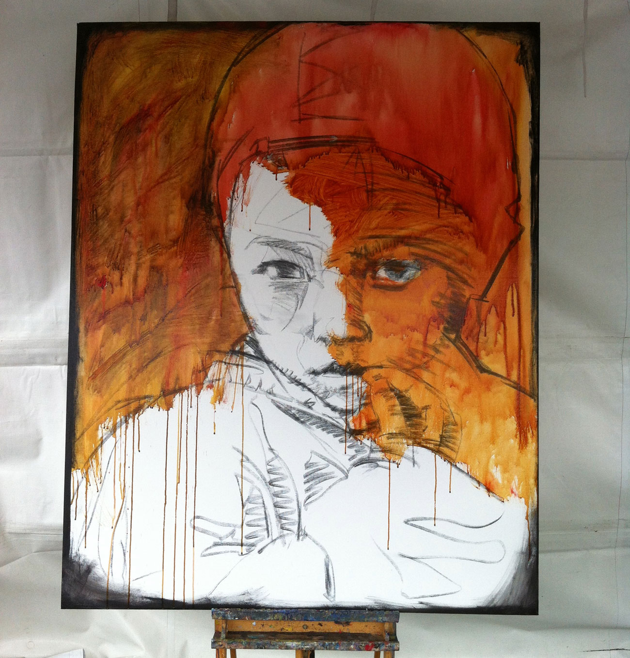 1300x1358 Two Paintings For Orphans - Drawing Before Painting