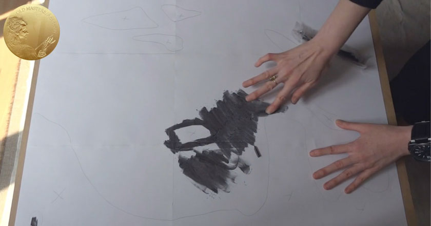 840x440 underdrawing for oil painting before applying oil paint old - Drawing Before Painting