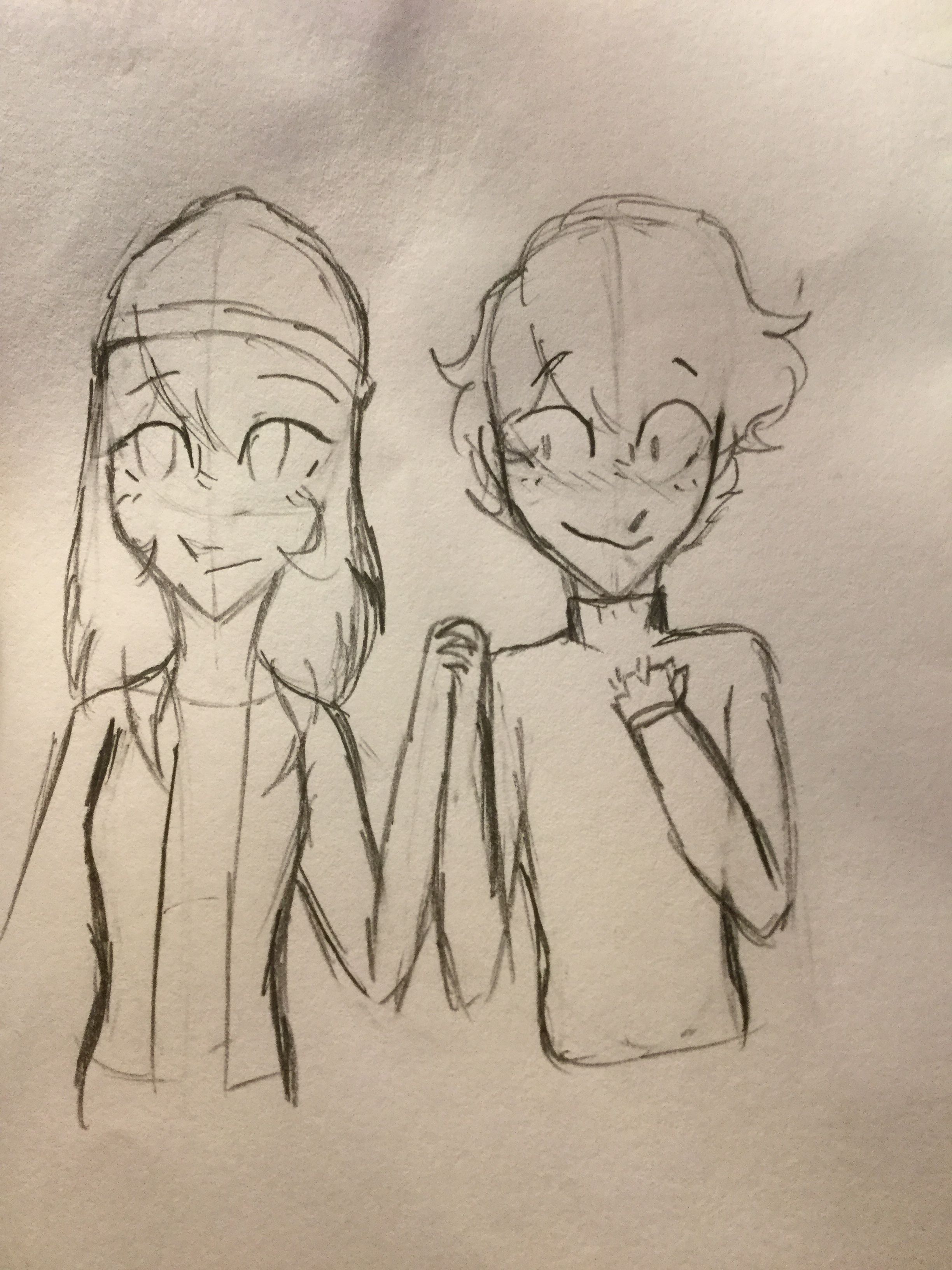 2448x3264 Just A Quick Drawing Of Jimger And Quinn Notei Can't Draw - Drawing Bins