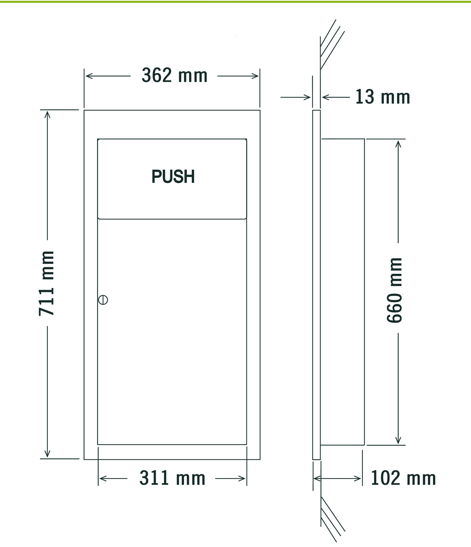 1572x1824 Recessed Bin - Drawing Bins