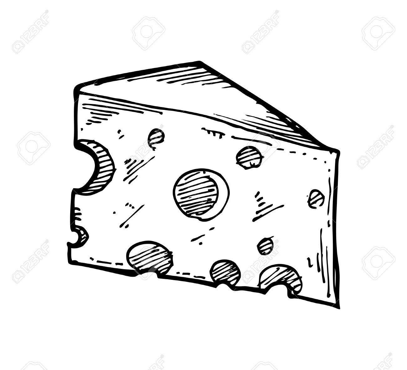 1300x1182 image result for cheese block drawing as different as chalk - Drawing Block