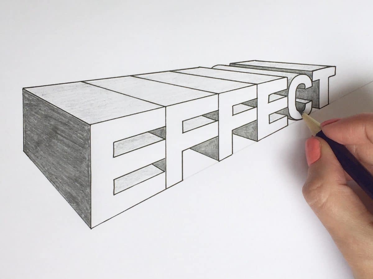 1200x900 How To Draw Letters In A Point Perspective - Drawing Block Letters