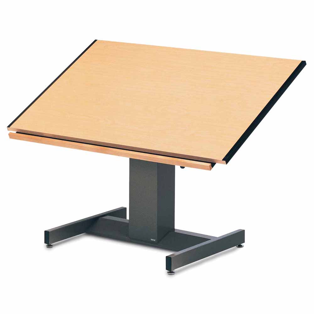 1000x1000 Mayline X Futur Matic Drafting Table, Electric Height - Drawing Board