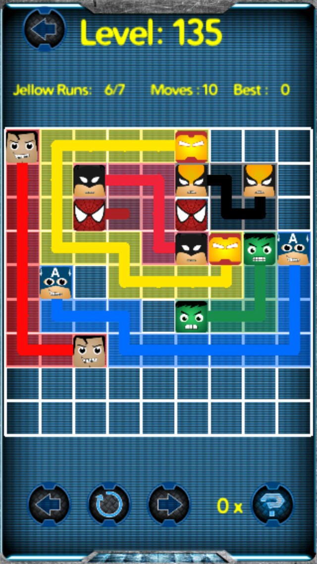 640x1136 Super Hero Flow - Drawing Board Games