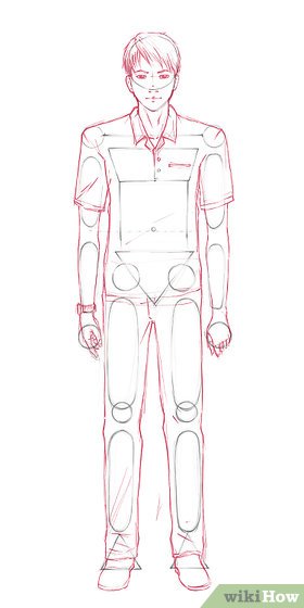 280x560 Basic Ways To Draw People Step - Drawing Body Outline