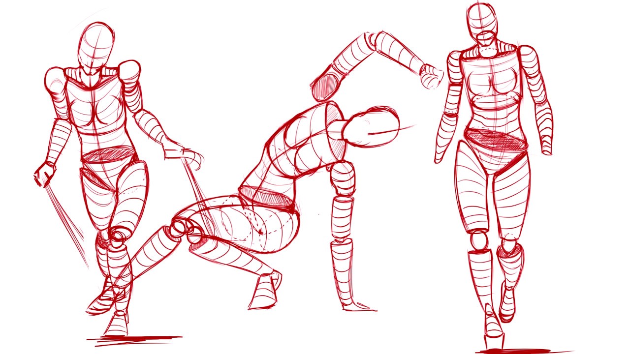 1280x720 How To Draw Poses Easily - Drawing Body Poses