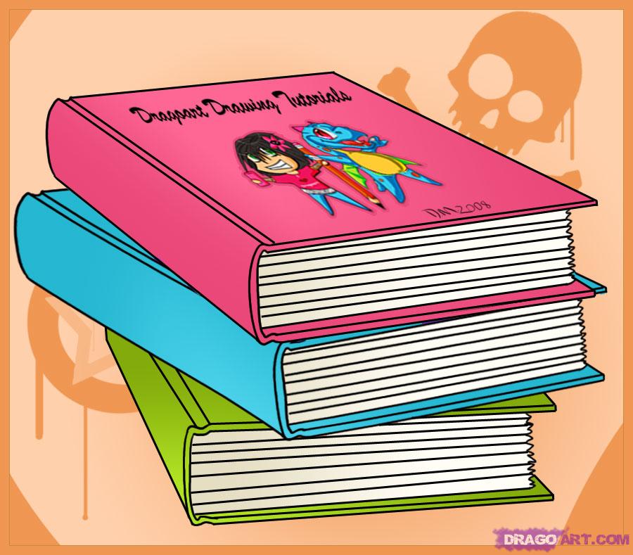 900x789 How To Draw Books, Step - Drawing Book Online