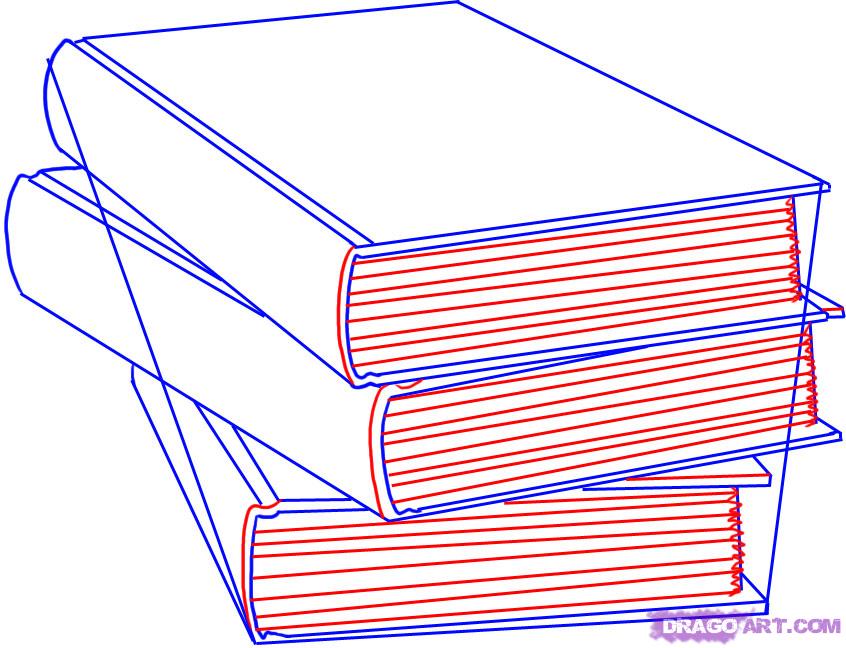846x648 How To Draw Books, Step - Drawing Books Online Free