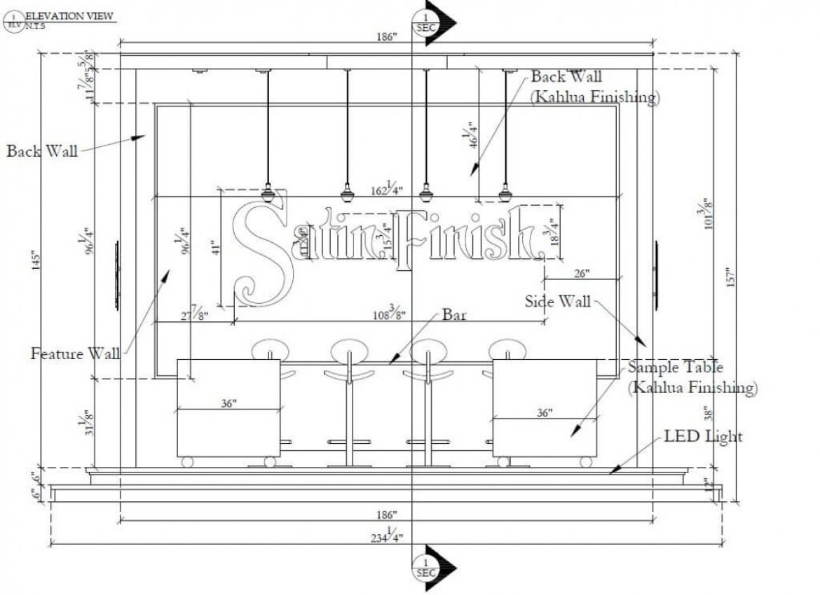 1170x850 Booth Shop Drawings - Drawing Booth