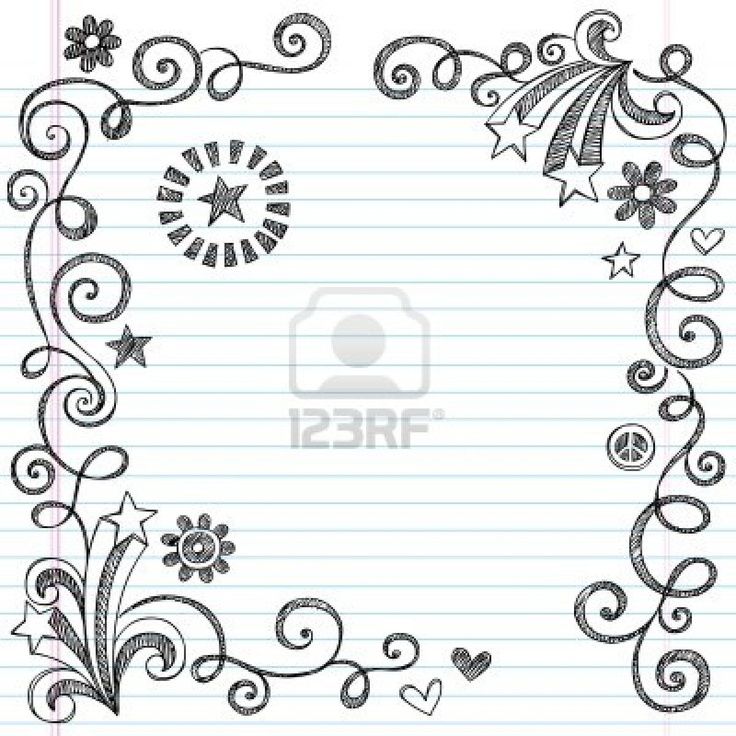 736x736 Easy To Draw Border Designs Found On Things To Draw - Drawing Border