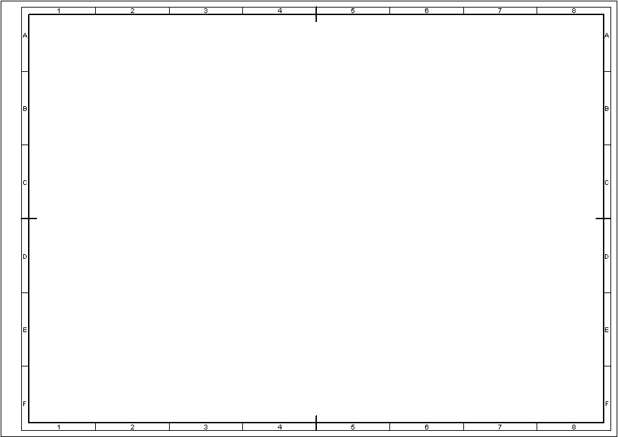 903x638 Technical Drawing Standards Grid Reference Frame - Drawing Border
