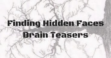 368x193 finding hidden faces in the given pictures brain teasers fun - Drawing Brain Teasers